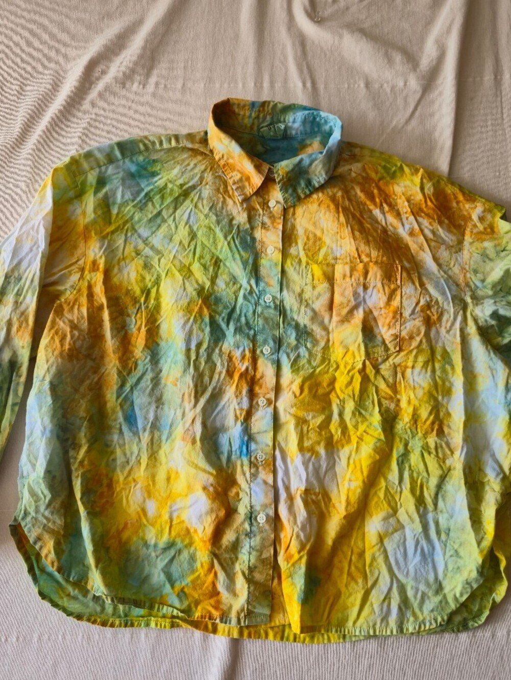 GAP Tie-Dye Button-Up Shirt Large